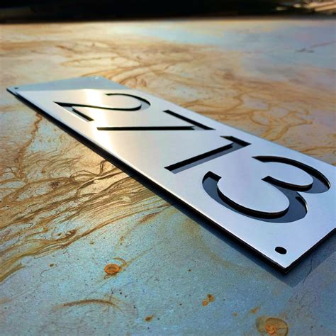 house address signs metal|metal house letters for address.